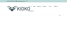 Tablet Screenshot of kiokocattery.com